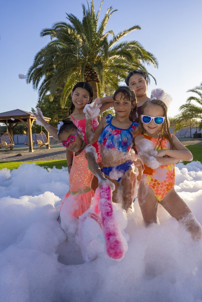 5 kidds in foam